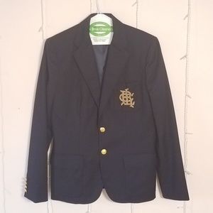 Ralph Lauren Blue Label Navy Wool Blazer